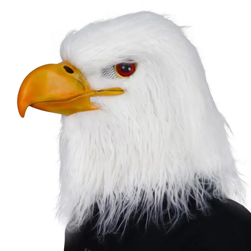 Halloween Whiteheaded Eagle Mask Animal Mask Black and White Eagle National Bird of The United States Bald Eagle Animals Masks