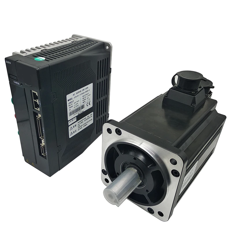 220VAC 130mm frame size 1.5KW AC servo driver and servo motor