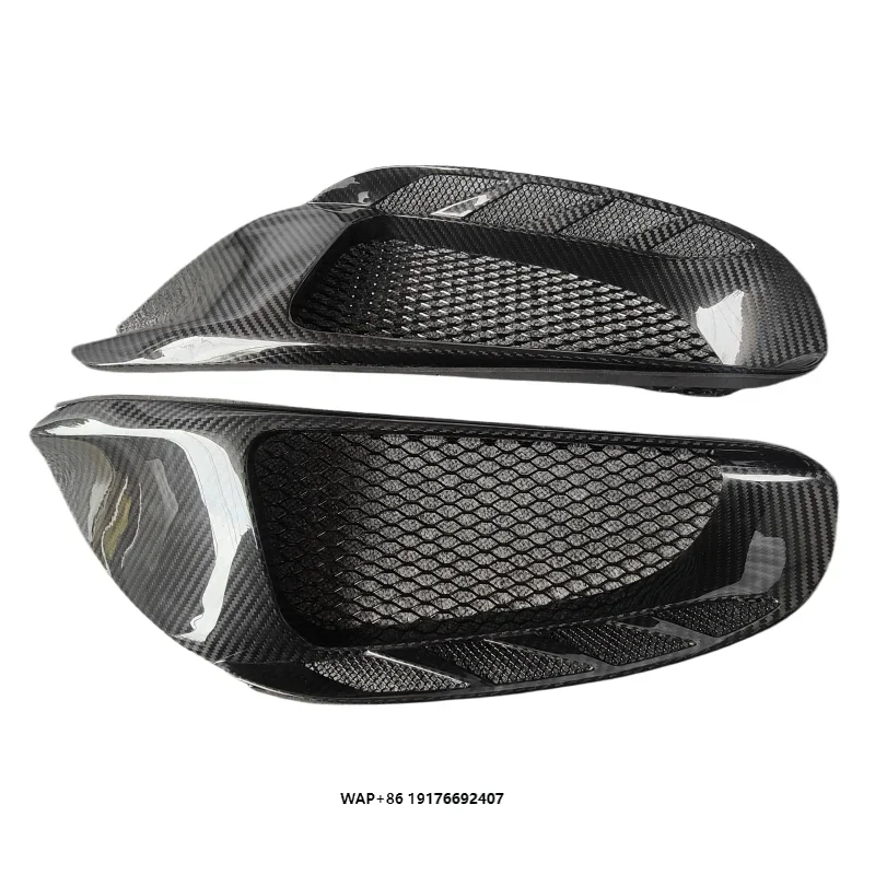 ForFerrari 488 GTB Spider Car Parts Upgrade Pista Style Carbon Fiber Rear Side Vent air Vent Body Kit