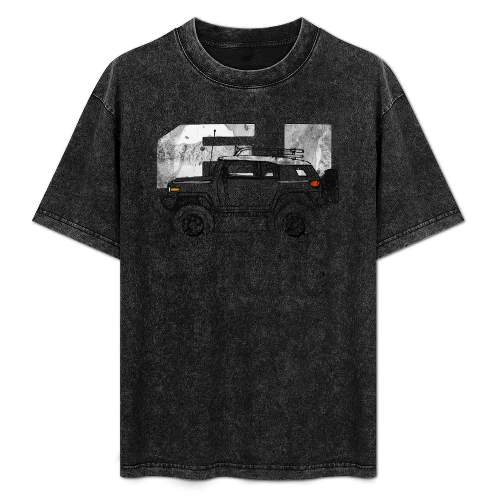 FJ CRUISER T-Shirt blue archive blanks plus size men clothing