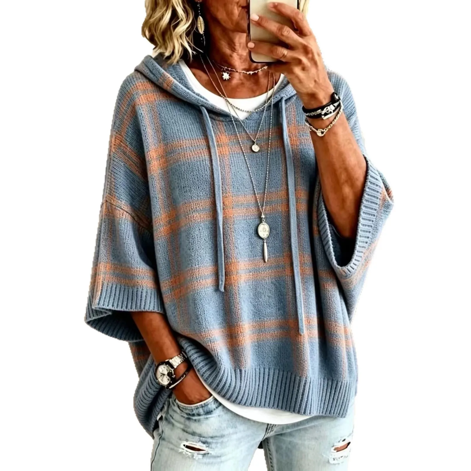 Hooded Loose Fit Hoodies Casual with Artistic Retro Sport Pattern Style Country Style Regular Sleeve No Buttons Women Sweatshirt