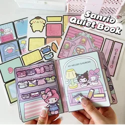 Sanrio Quiet Book Kuromi Cinnamoroll My Melody Handmade DIY Children's Toys Development Hands on Ability Girl's Birthday Gift