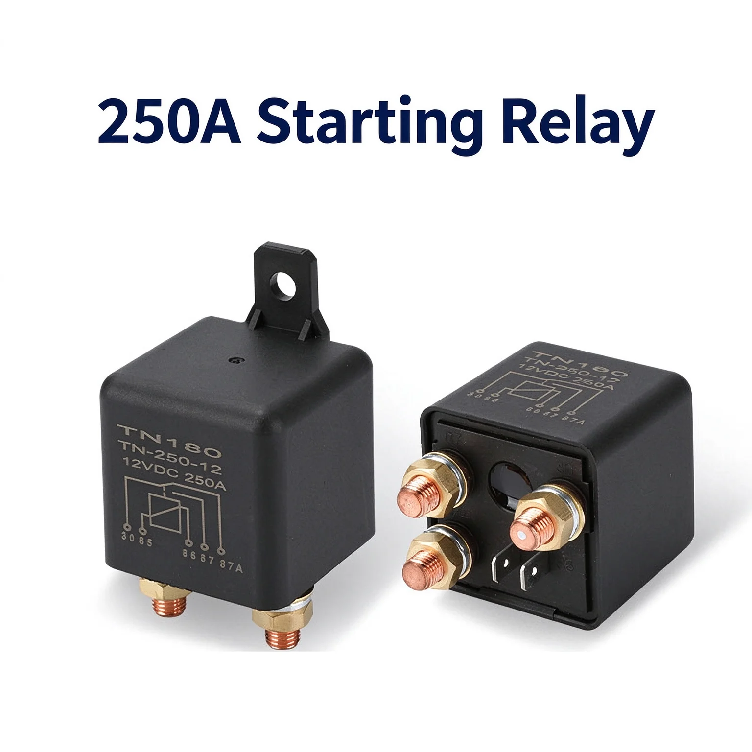 Start 200A 250A 12V 24V 4PIN 5PIN  Coil Automotive Heavy Duty High Current Automobile Starter Power Auto Car Starting Relay