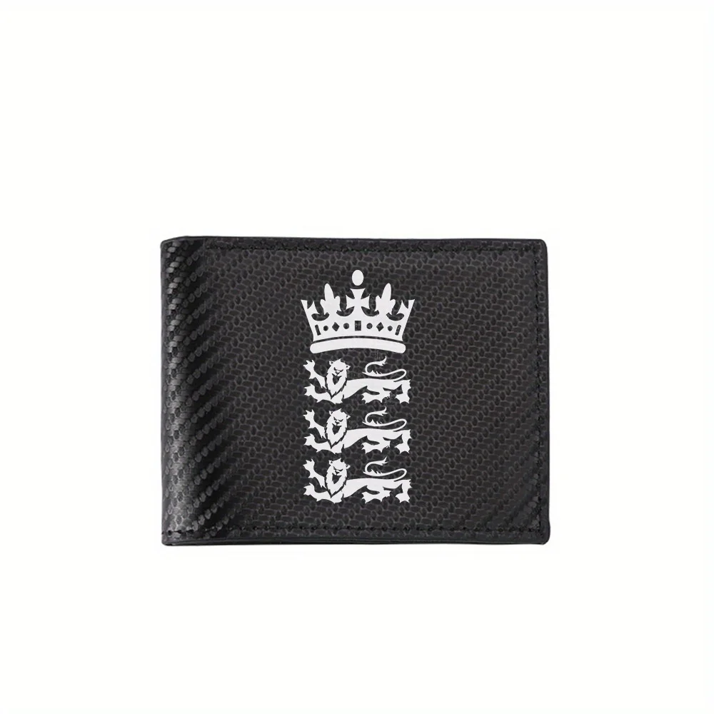 

Crown and three lions symbol Men's Wallets Simple Business Modern Stylish Printing Design Gifts For Father Boyfriend Christmas L