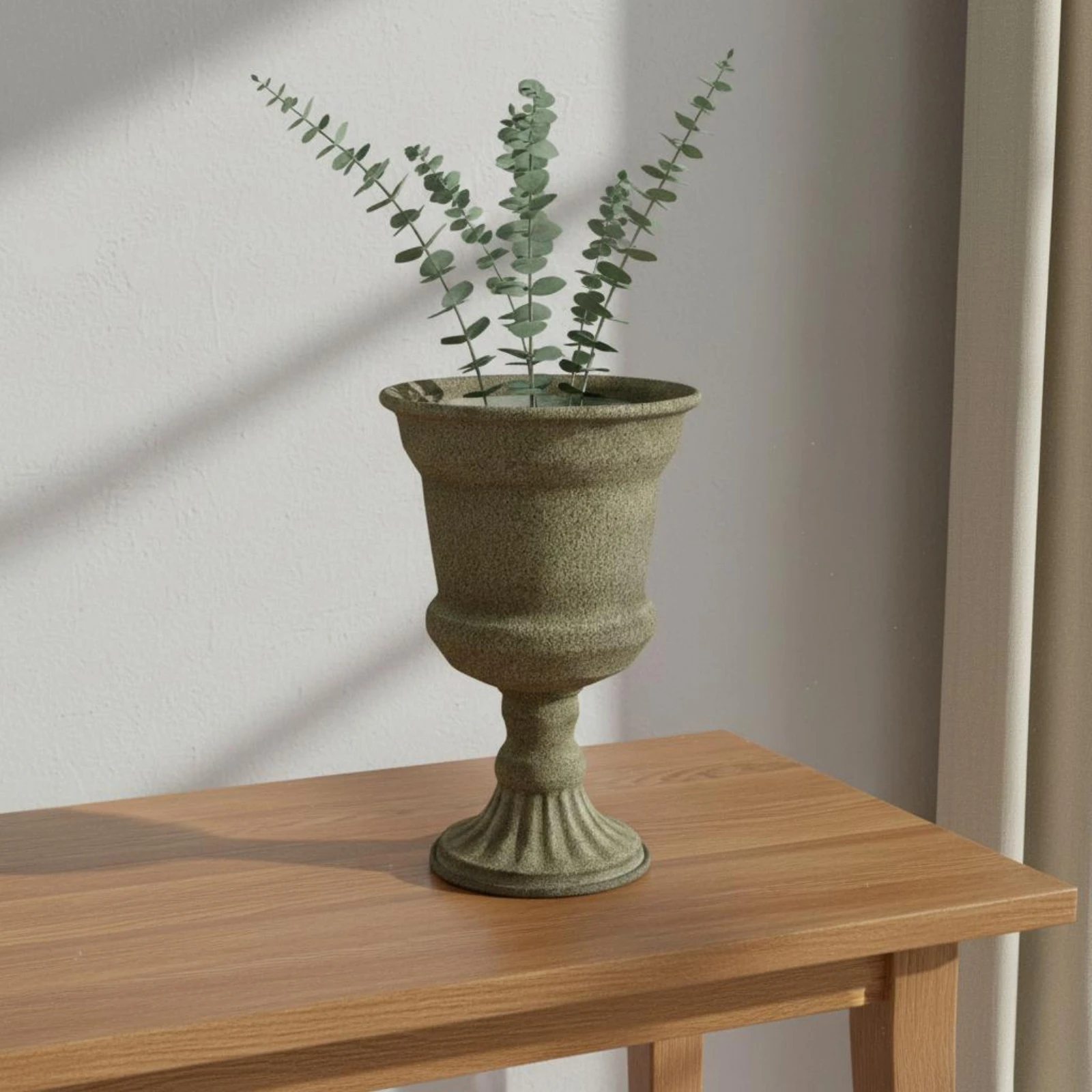5 Pieces Vintage Urn Vase Centerpiece Decor Distressed Flower Vase Antique Urn Planter for Shop Window, Display Shelf