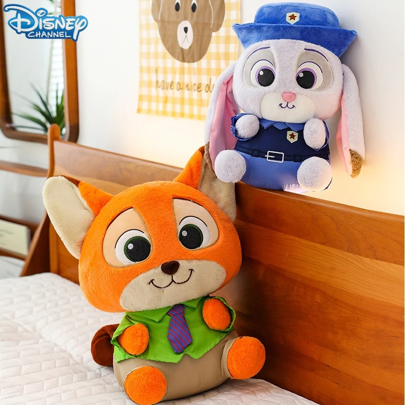 

28-45CM Zootopia Plushies Kawaii Nicholas Peluche Judy Hopps Cartoon Anime Plush Comfortable Soft Doll Children's Toy Gifts