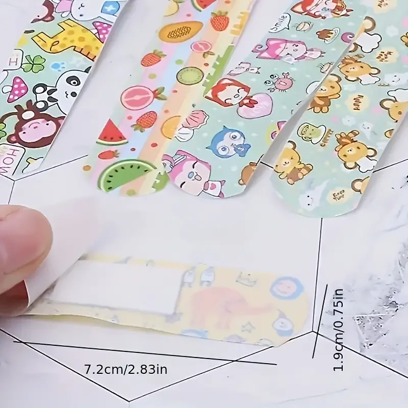 120pcs Cute Animal 12 Zodiac Bandages For Kids Waterproof Breathable Emergency Stickers