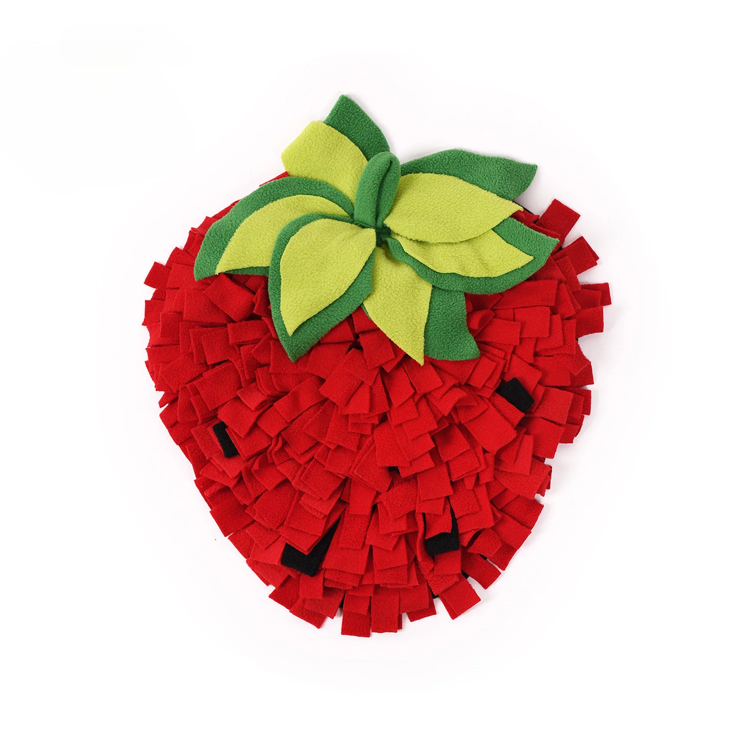 Strawberry Pet Sniffing Mat Hidden Food Slow Food Sniffing Mat Fun Interactive Decompression and Energy-consuming Pet Toy