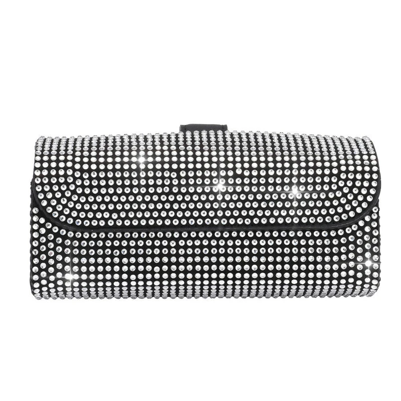Diamond Car Glasses Case Sunglasses Storage Box Glasses Holder Sun Visor Glasses Case Bling Car Assessoires Interior for Women