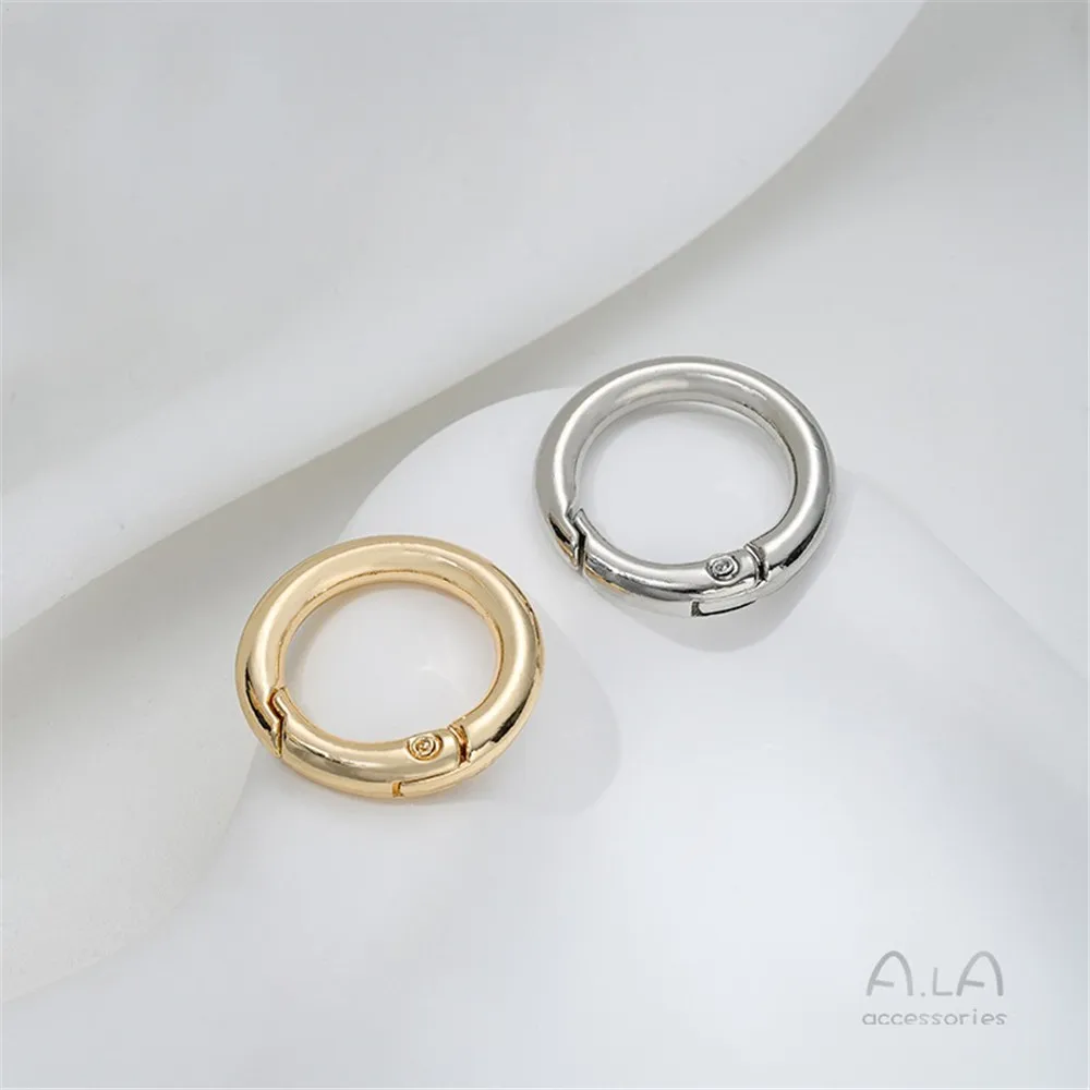14K Gold Bag Accessories Hardware Buckle Metal Spring Circle Bag Ring Buckle Hook Keychain Accessories