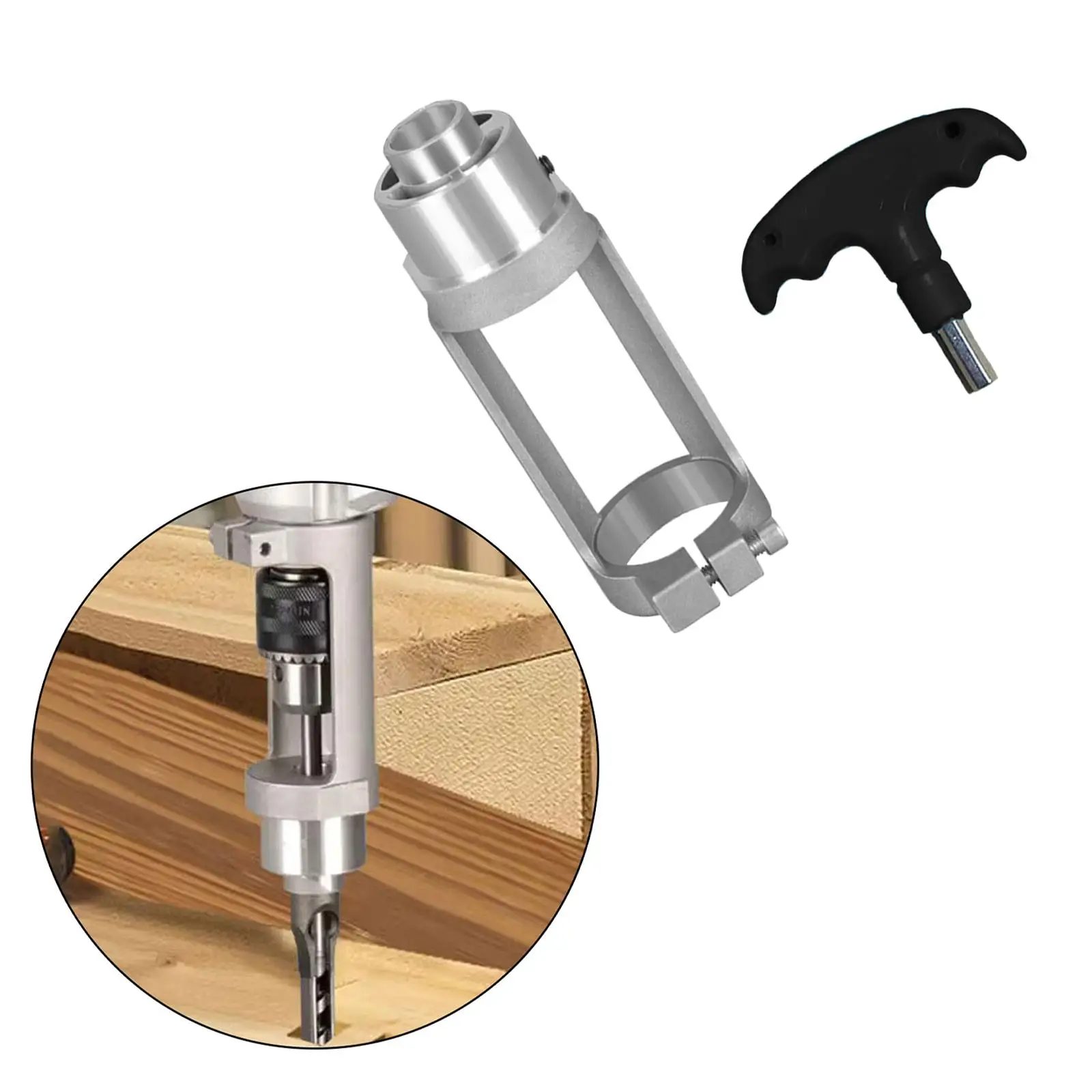 Square Hole Drill Bit Adapter Attachment Hand Electric Drill Accessory Accessories