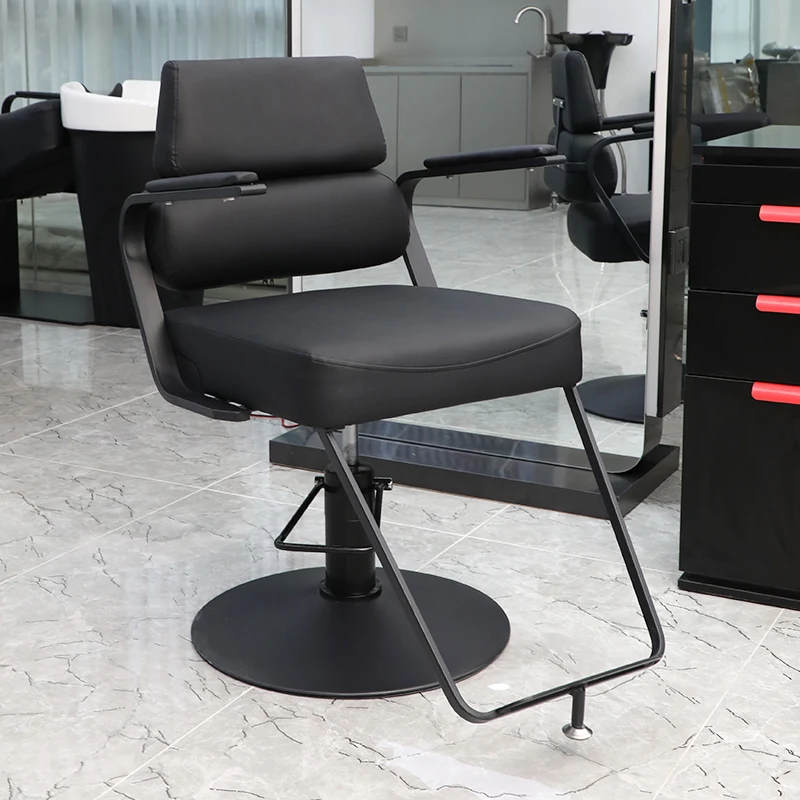 Peluquería, silla de celebridad de Internet, elevador hacia abajo, salón de peluquería, taburete simple moderno especial, corte de pelo, permanente y teñido, silla de peluquero