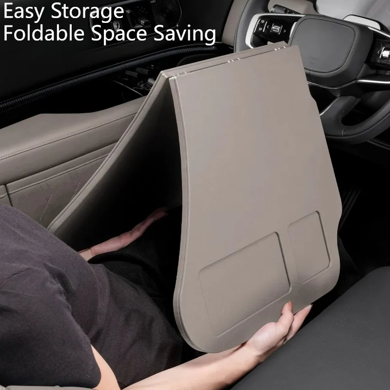 For Volvo XC60/XC70 Car Foldable Table Passenger Seat Desk Portable Office Tray Interior Modification Protector Accessories view 4
