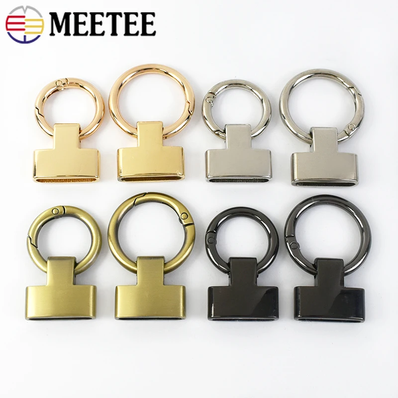 

5/10Pcs 20/25mm Metal Buckles Snap Hook Keychain Carabiner Clips Clasp Bag Straps Openable Connect Ring Accessories for Handbags