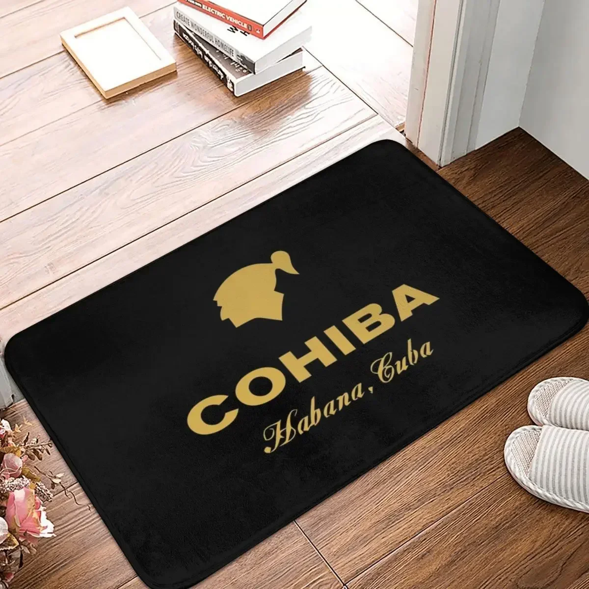 Cohiba Habana Cuba Cigar Doormat Polyester Floor Mat Absorbent Mat Carpet Kitchen Entrance Home Rugs Mats Anti-slip Footpad