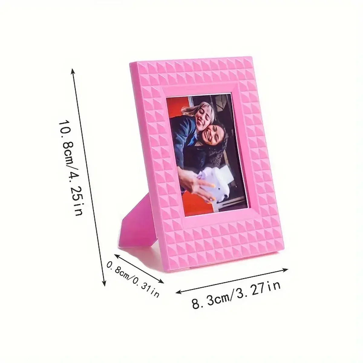3 Inch Mini Photo Frame - Vertical Creative Card Table Top Album in Vibrant Colors for Memory Keeping
