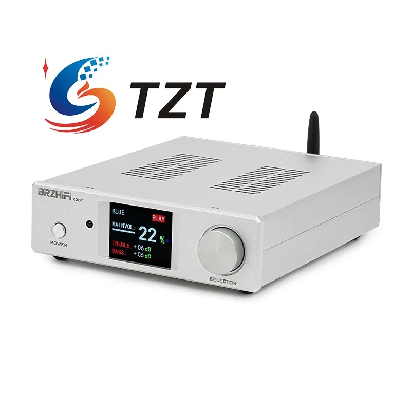 

TZT BRZHIFI X30Y 150W+150W TPA3255 Bluetooth Amplifier Digital Power Amplifier Power Amp with Remote