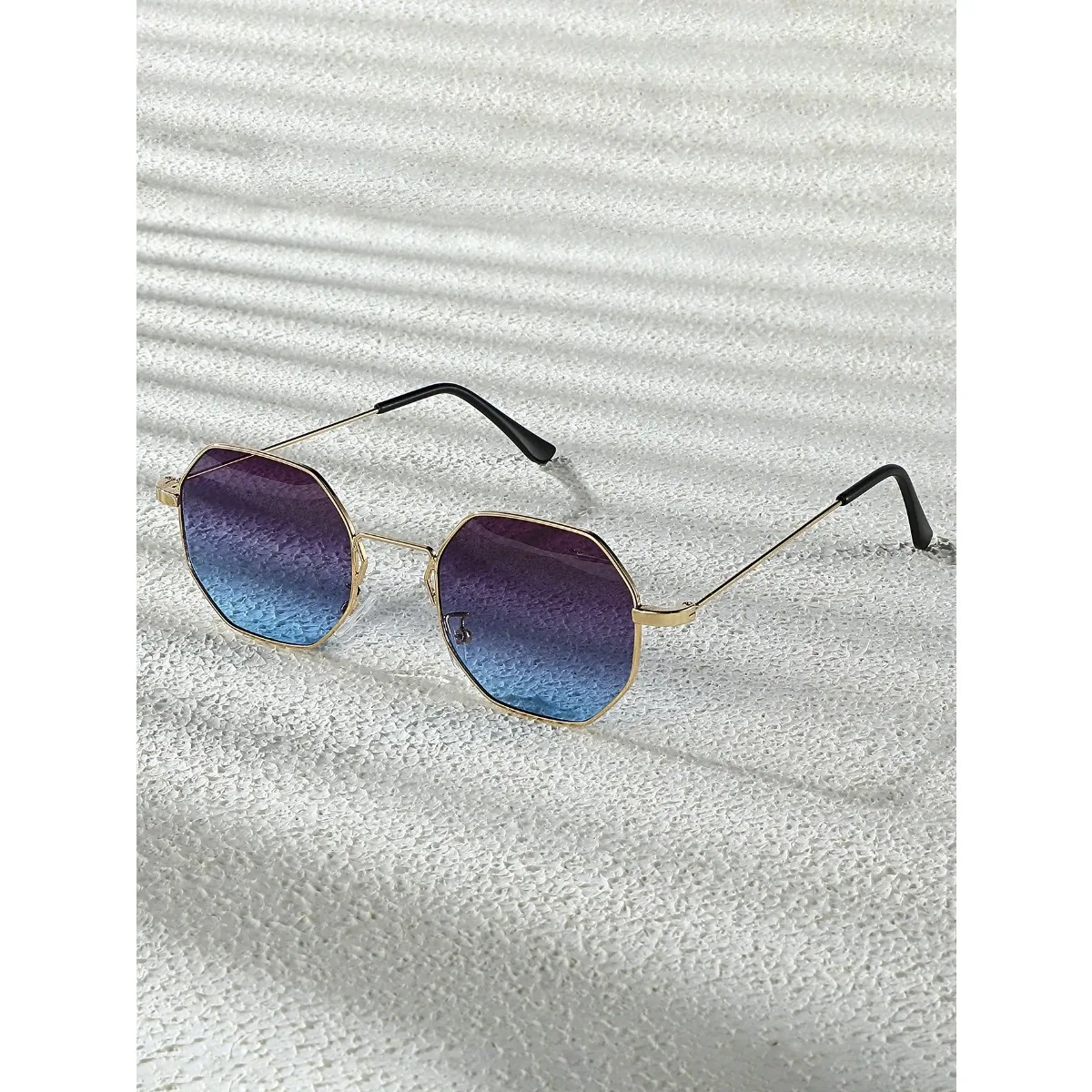 1 Stück Herren-Brille mit klassischem geometrischem Metallrahmen, silberfarben, modische Brille für Outdoor-Radfahren, Angeln, tägliches Zubehör – Detail 9