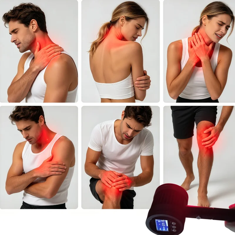 

High Power 5W Portable LLLT Cold Laser Device 650nm 808nm for Arthritis Pain Physiotherapy Home Healing