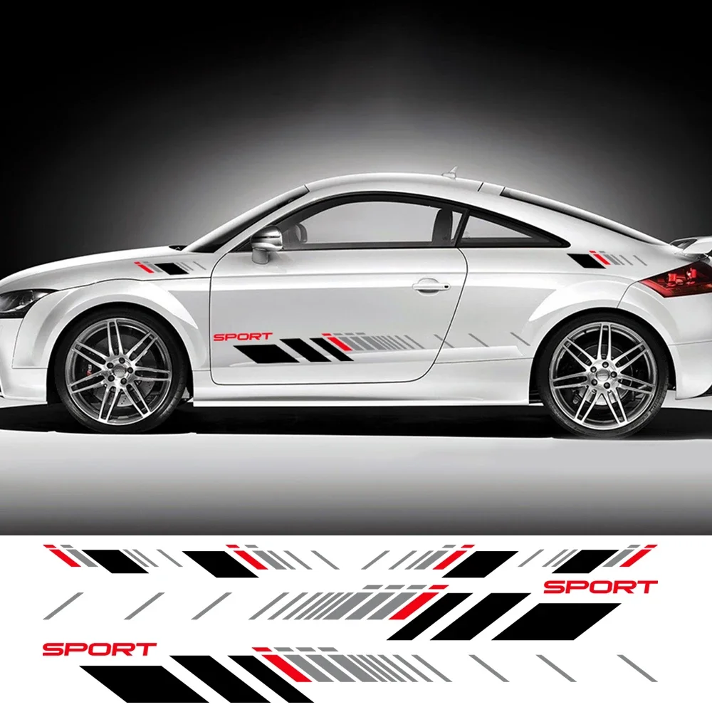 

Car Side Door Sticker Trims Vinyl Decals Sport Graphics Tuning Accessories For Audi TT 8N MK1 MK2 8J Coupe MK3 8S Roadster TFSI
