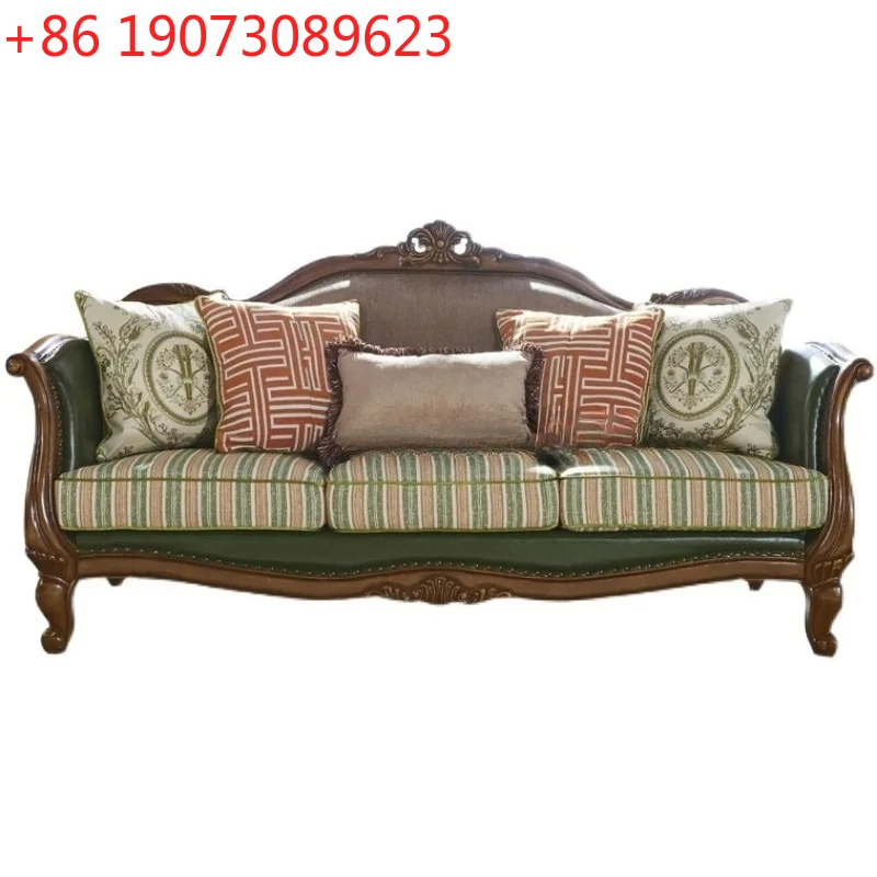 

Американская кожаная ткань из цельного дерева для гостиной, европейская легкая роскошь