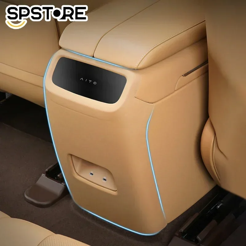For AITO M7 Air Outlet Protective Cover Rear Anti Kick Mat Frame Stickers Air Vent Anti-kick Mat Car Interior Refit  Accessories