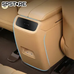 For AITO M7 Air Outlet Protective Cover Rear Anti Kick Mat Frame Stickers Air Vent Anti-kick Mat Car Interior Refit  Accessories