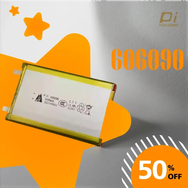 

High Capacity 606090 3.7V 4000mAh Polymer Lithium Battery For Tablet Computer, Mobile Power Supply DIY Batteries