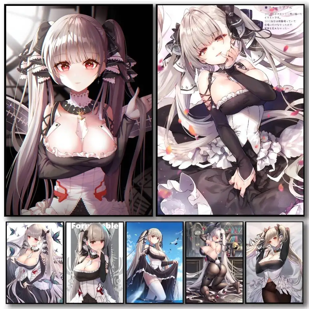 Game Formidable Azur Lane Poster Art With Prints Home Bedroom Living Room Decoration Gift