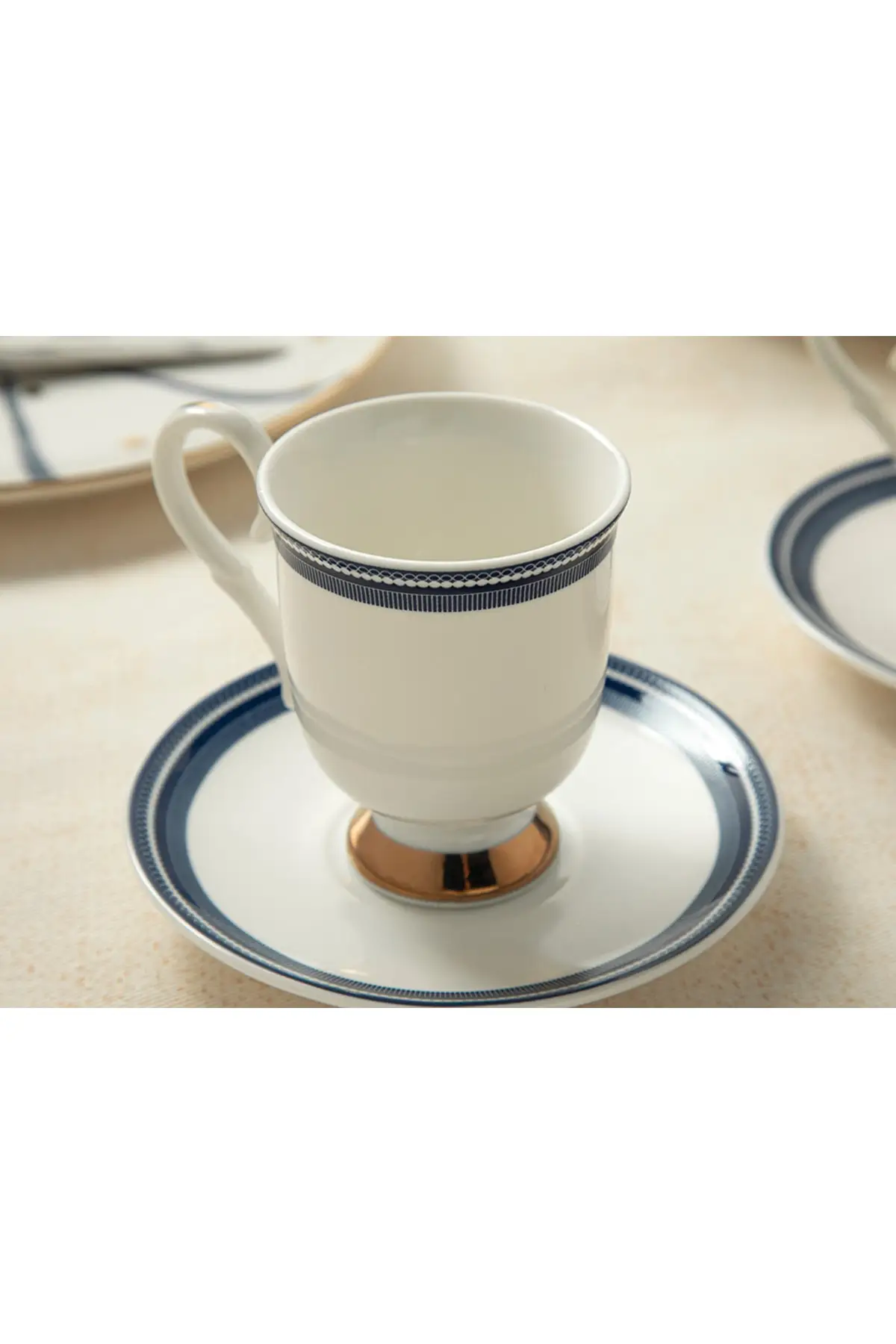 

DOLBOVI Elegance Line New Bone 2 coffee cup set 100 Ml navy blue