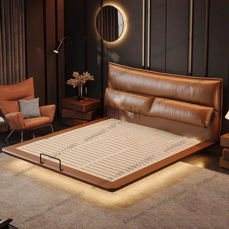 FG Space Saving Storage Massage Bed Wooden Human Dog Sofa Massage Bed Floor Sleeping European Letto Matrimoniale Unique Furnitur
