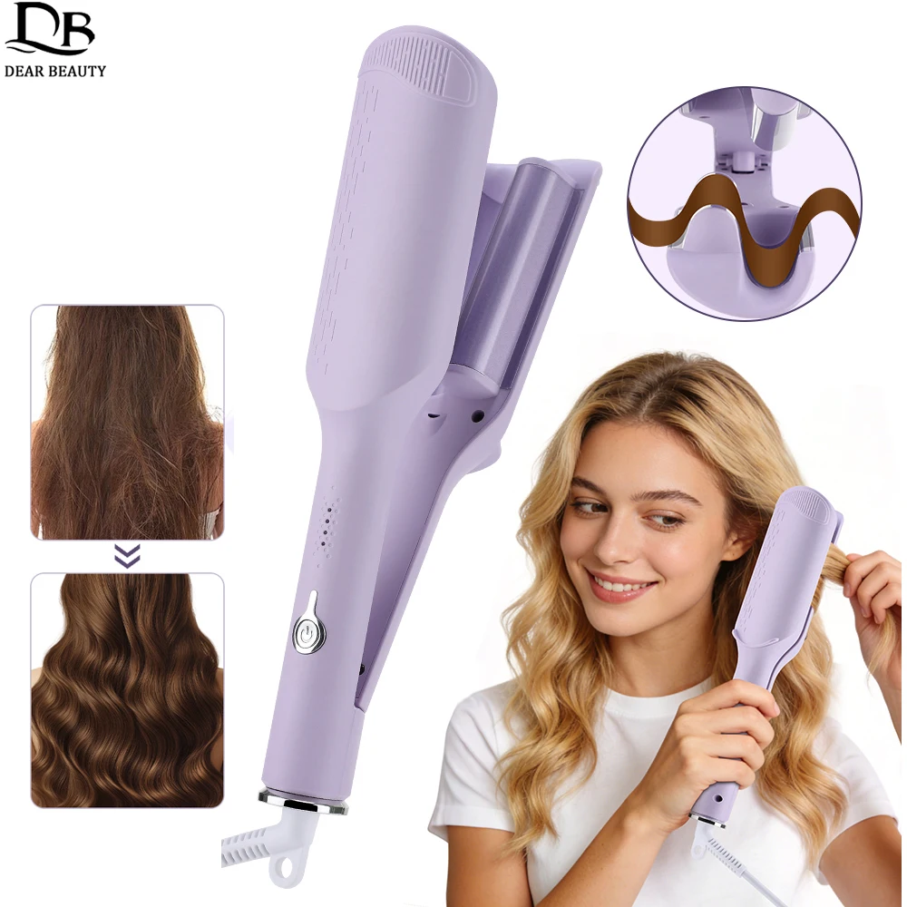 

32 мм щипцы для завивки волос, электрические щипцы для завивки яиц, 4 регулируемые температуры, быстрый нагрев, щипцы для завивки волос, прочный инструмент для укладки