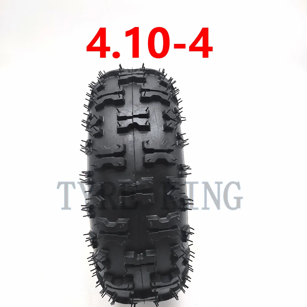 4.10/3.50-4 4.10-4 3.50-4 10 Inch Inner Outer Tire Tyre Tube For Electric Gas Scooter Wheel  ATV Quad Go Kart 47cc 49cc Chunky image 6