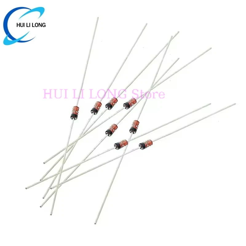 1N4148 Small Signal Fast Switching Diodes High-Speed Axial 200mA 100V DO-35 (DO-204AH) IN4148 Silicon Diodes 10/50/100PCS image 2