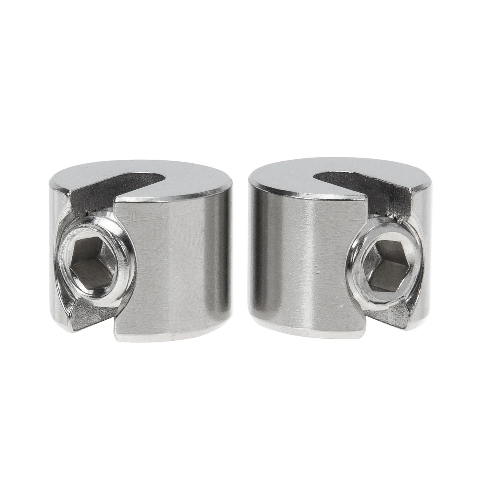 2 Pcs Wire Rope Clamp Steel Supports Fasteners for Brackets Cable Clip 316 Stainless Hangers