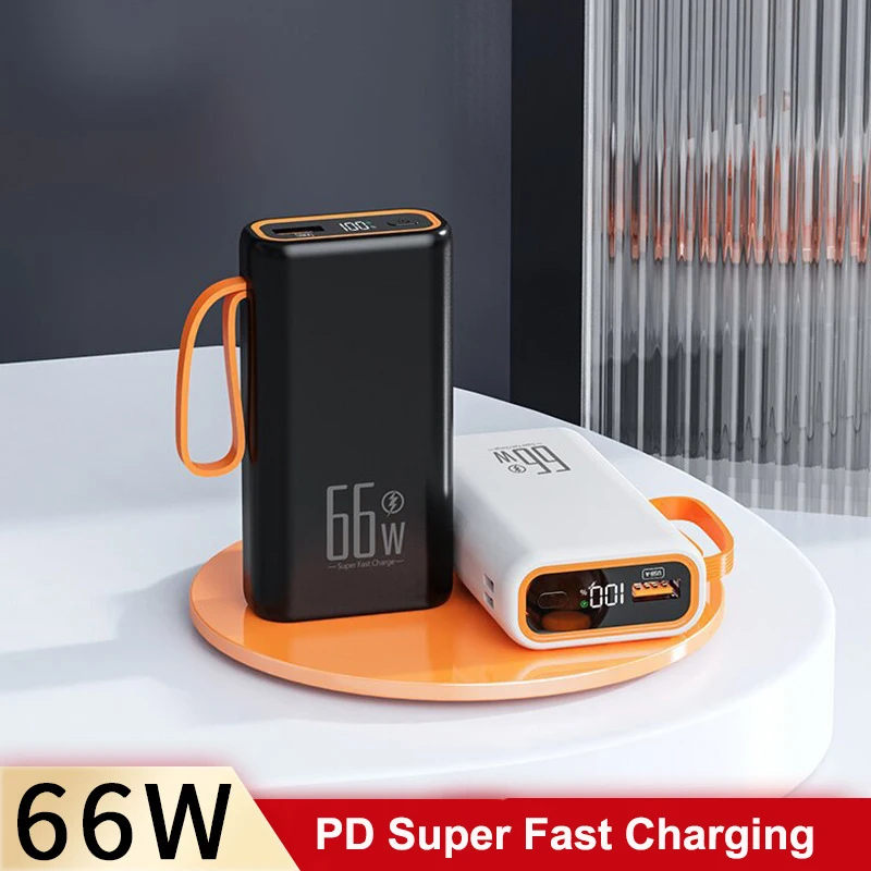 

Power Bank 20000mAh with 66W PD Super Fast Charging Powerbank External Battery Pack for iPhone Samsung Huawei Xiaomi Poverbank
