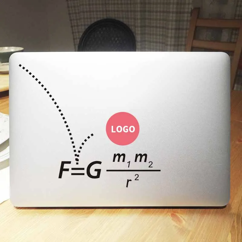 Newton's Law of Gravitation Physical Equation Vinyl Laptop Sticker for Macbook 13 Pro Air Retina 15 Mac Case Skin Notebook Decal