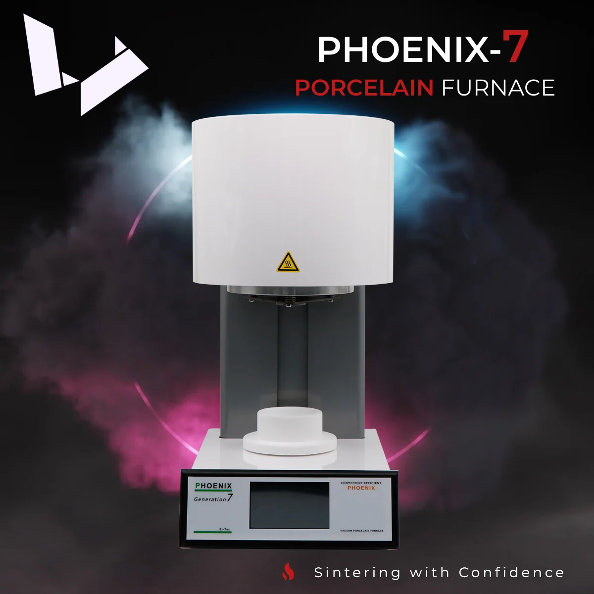 PHOENIX 7 Automatic Dental Vacuum Porcelain Furnace Zirconia Ceramic Ovens 1500W