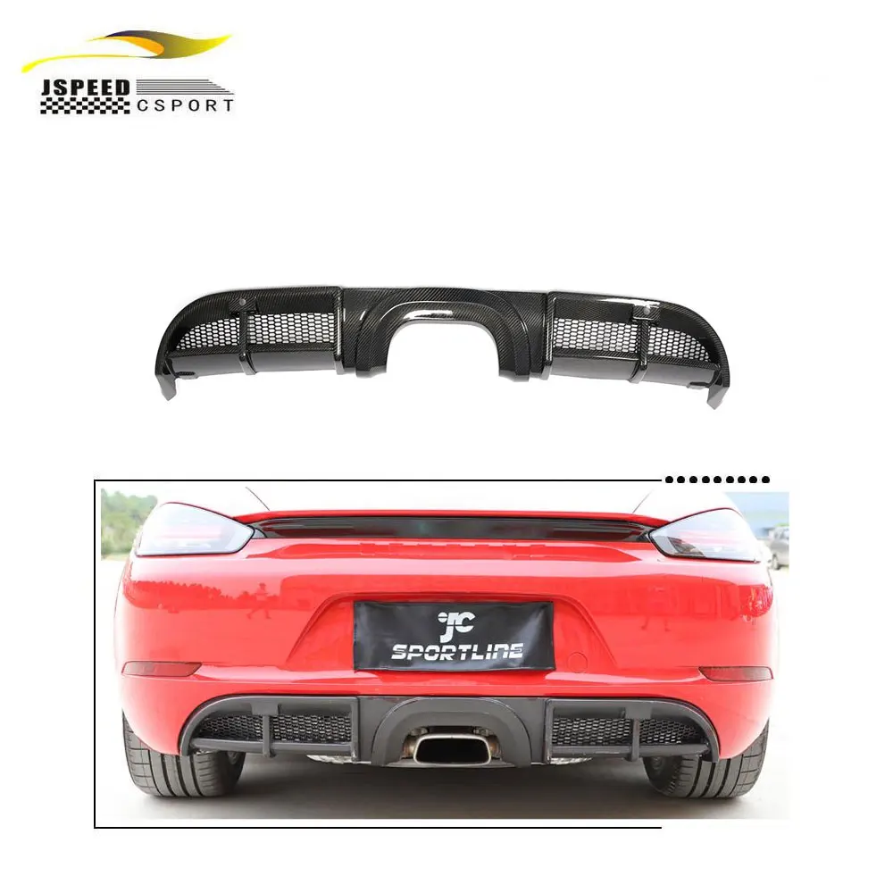 

Suitable for Porsche 718 BOXSTER CAYMAN Carbon Fiber rear bumper diffuser 2016-2018