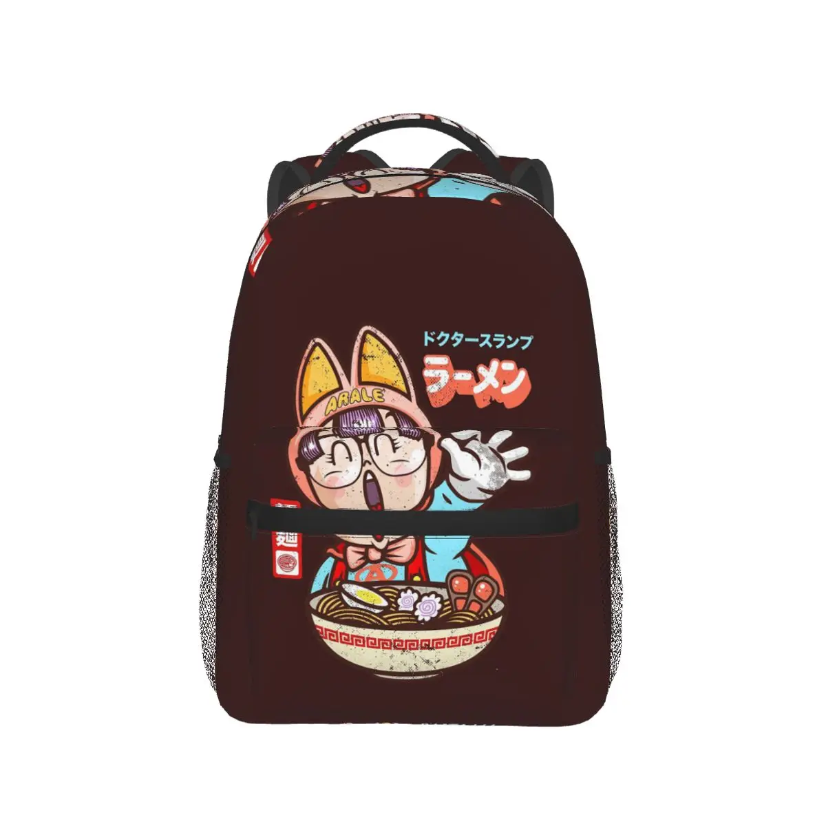 

Рюкзак Arale Dr.Slump Noodle Ramen, Лидер продаж, рюкзак большой емкости, детская сумка для книг, школьная сумка, сумки на плечо для мужчин и женщин