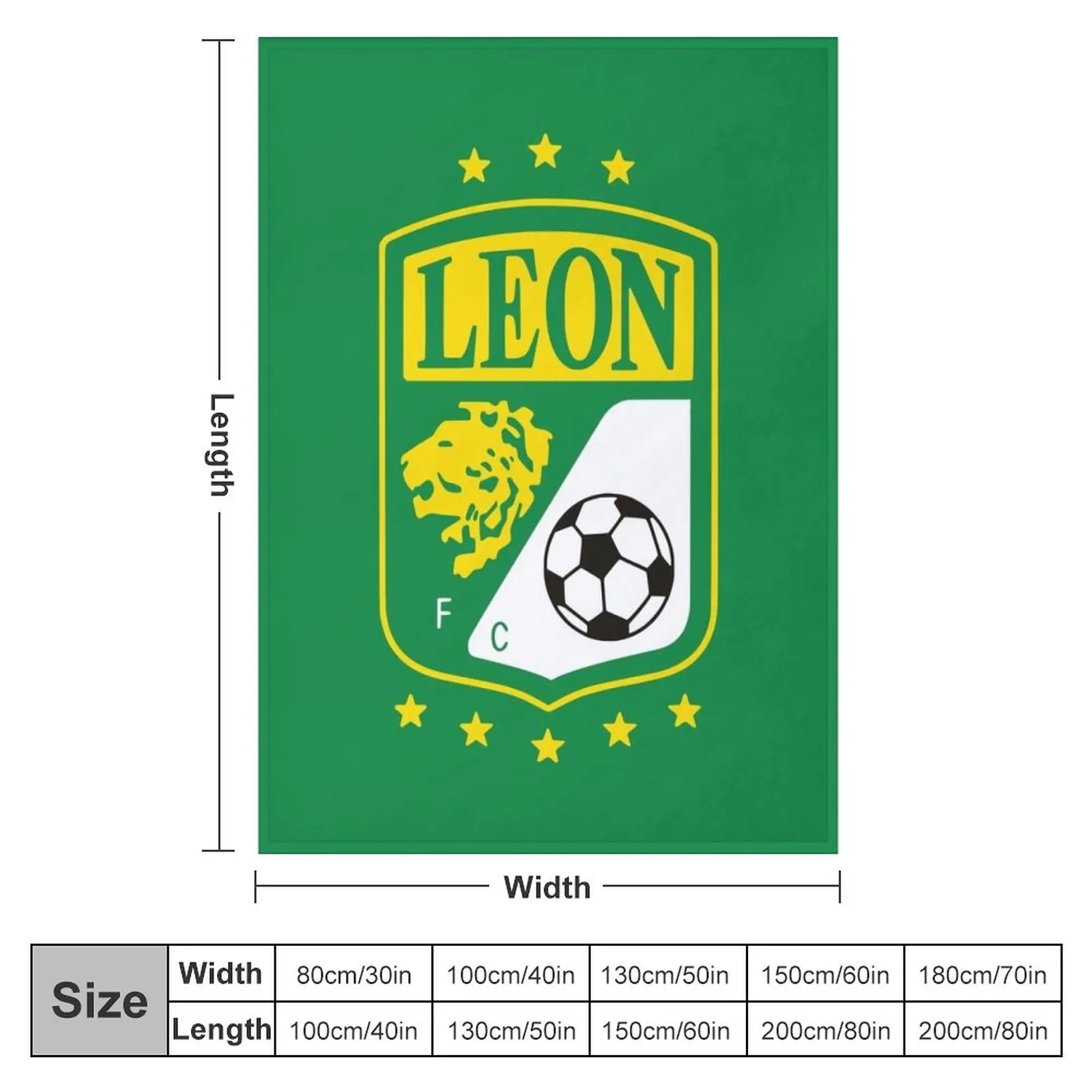 New Club Leon Football Sports Fans Guanajuato Mexico Throw Blanket Baby Blanket Cute Blanket throw blanket for sofa