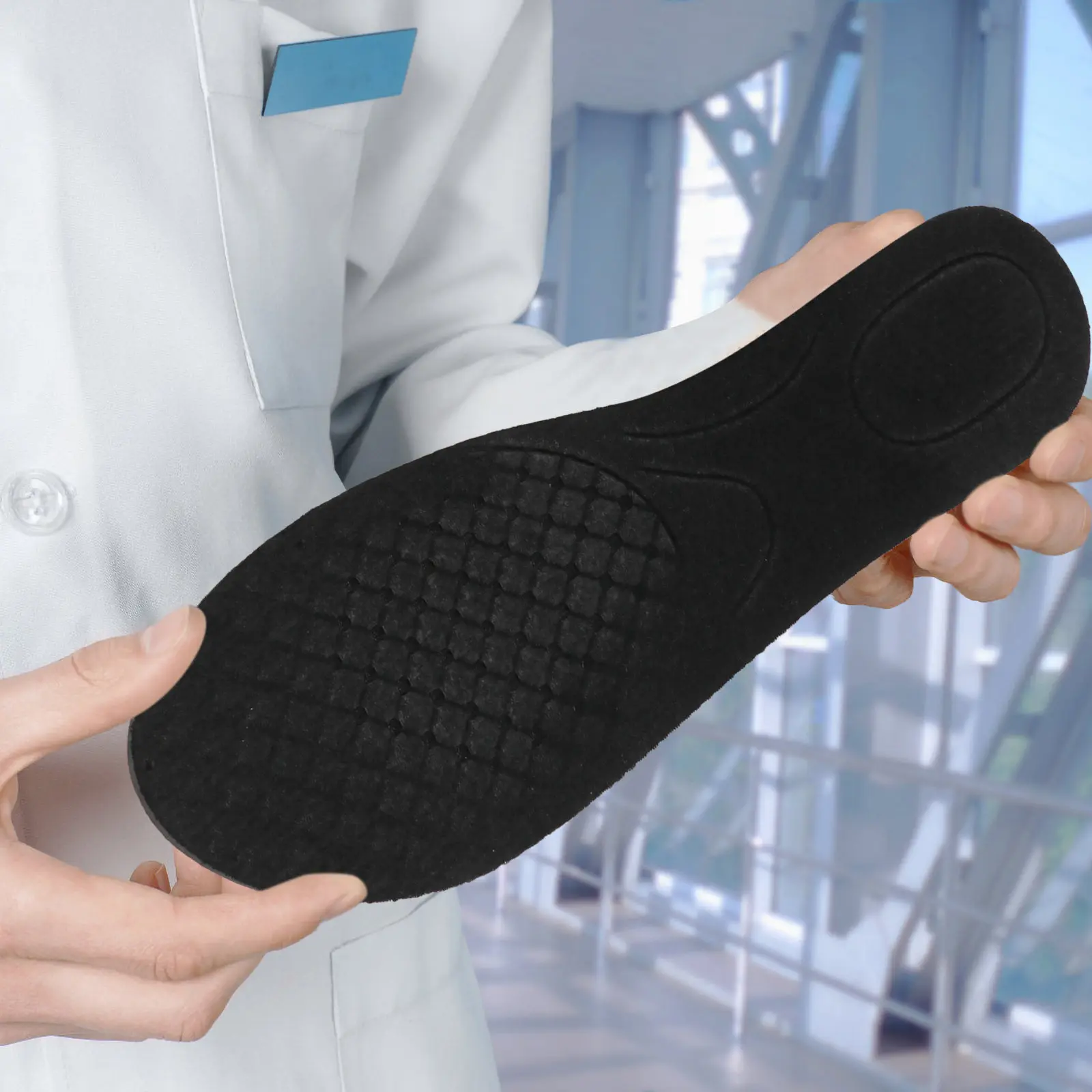 1Pair Invisible Height Increase Insoles Thick Bottom Return Shape Shoe Lift Inserts with Size Scale Cut to Fit Multilayer