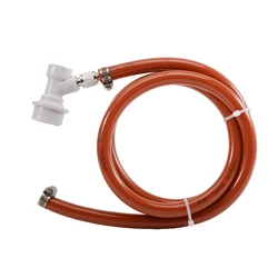 4'(1.2M) Red Gas Line Assembly Ball Lock 5/16