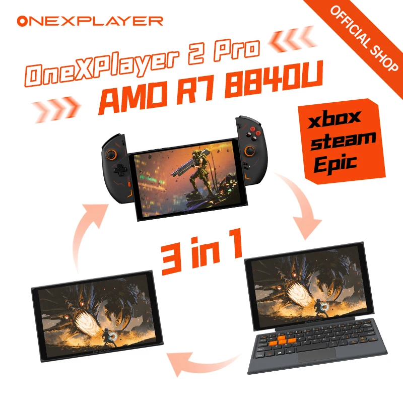 Onexplayer 2 pro onexplayer und ryzen 7 8840u gewinnt Videospiel konsole tragbare Mini-PC-Laptop-Tablet Handheld-Spiele konsole