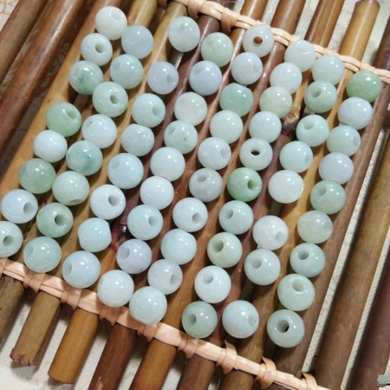 

Круглые бусины из Бирмы и нефрита, 10 шт., для изготовления ювелирных изделий, браслетов, ожерелий своими руками, 8/10 мм, каменные бусины из Мьянмы из нефрита, аксессуары для ювелирных изделий