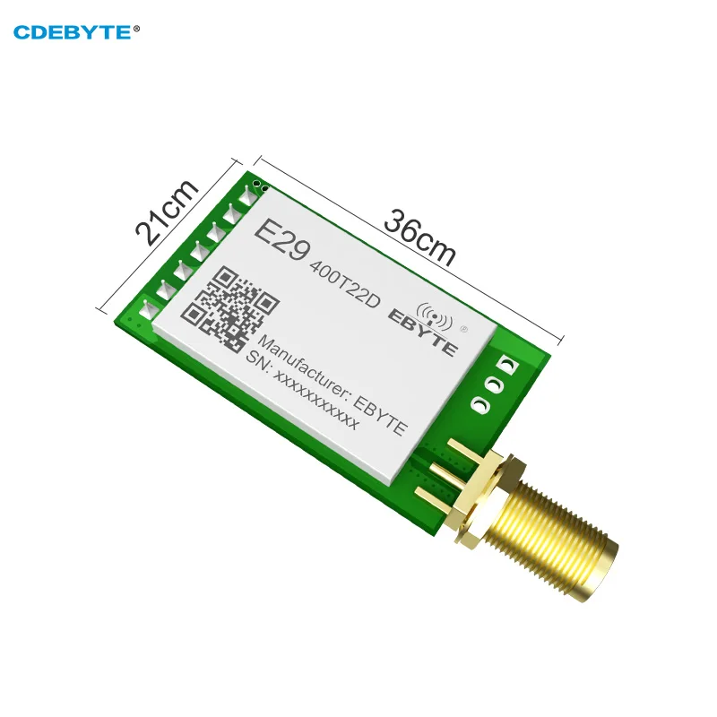 PAN3031 Wireless Module ChirpIoTTM Spread Spectrum Technology 22dBm 5KM CDEBYTE E29-400T22D UART Module Stamp Hole/IPEX DIP