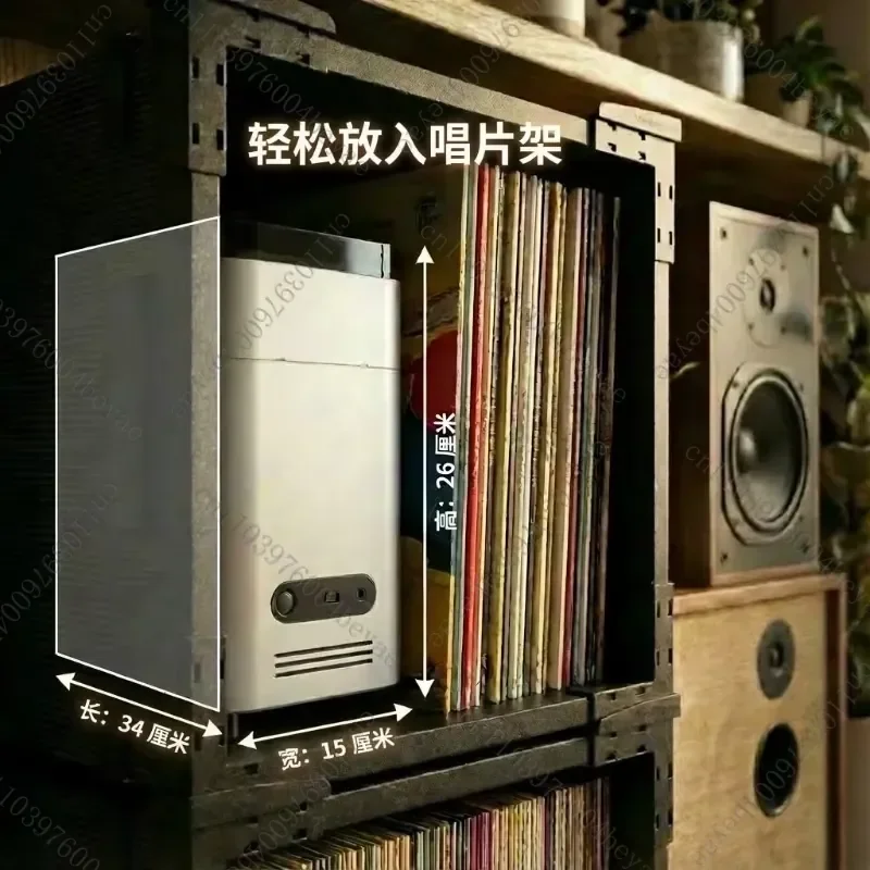 Ultrasonic Vinyl Record Cleaner Machine Automatic 12 Inch Album Cleaning with Drying System Dust Removal