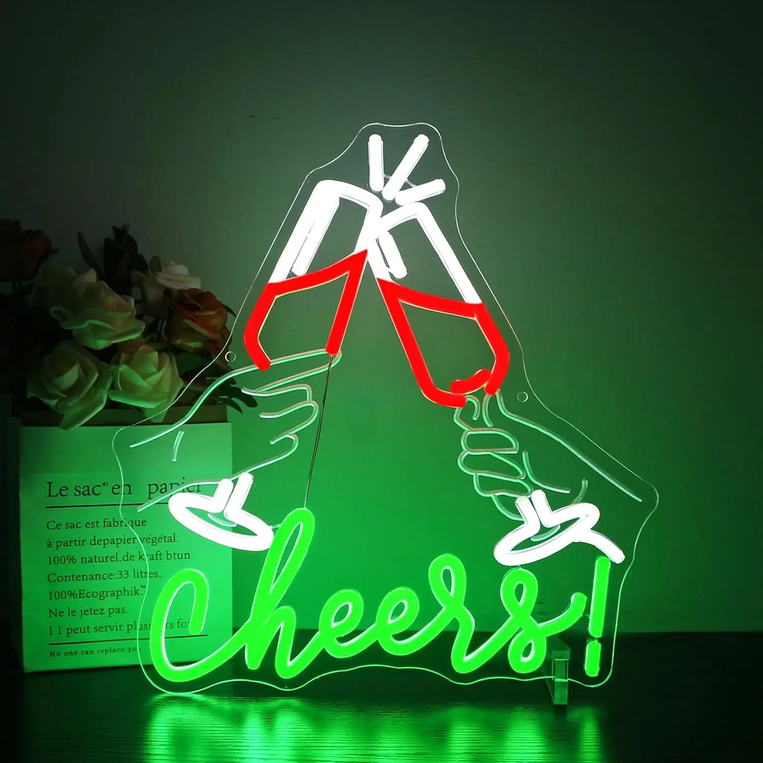 

Cheers Neon Sign Bar Bussiness USB LED Neon Light for Home Restaurant Store Party Bedroom Decoration Gift Art Wall Light