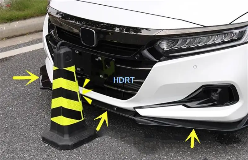 

Front Bumper Lip Spoiler Deflector Protector Guard Decoration Body Cover Trim For Honda Inspire/Accord 10th 2018-2021 Car Style