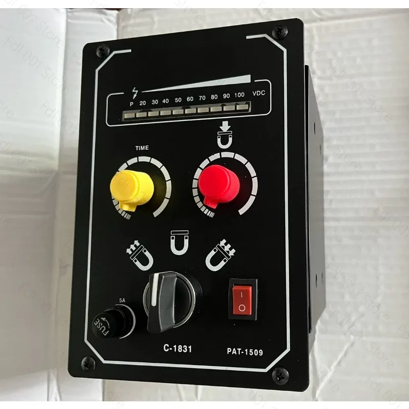 Grinding machine disk controller with LED display electronic charge and demagnetization controller external magnetic controller